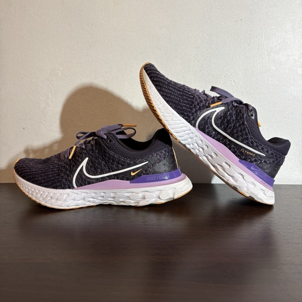 Nike React Infinity Run 3 Purple Mesh Running Sneakers DD3024-502 Womens Size 8